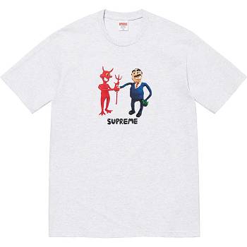 Camiseta Supreme Business Tee Beige | Supreme 419JJ